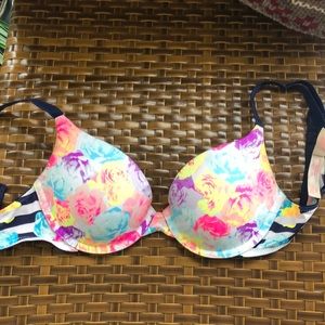 Pink push up bra